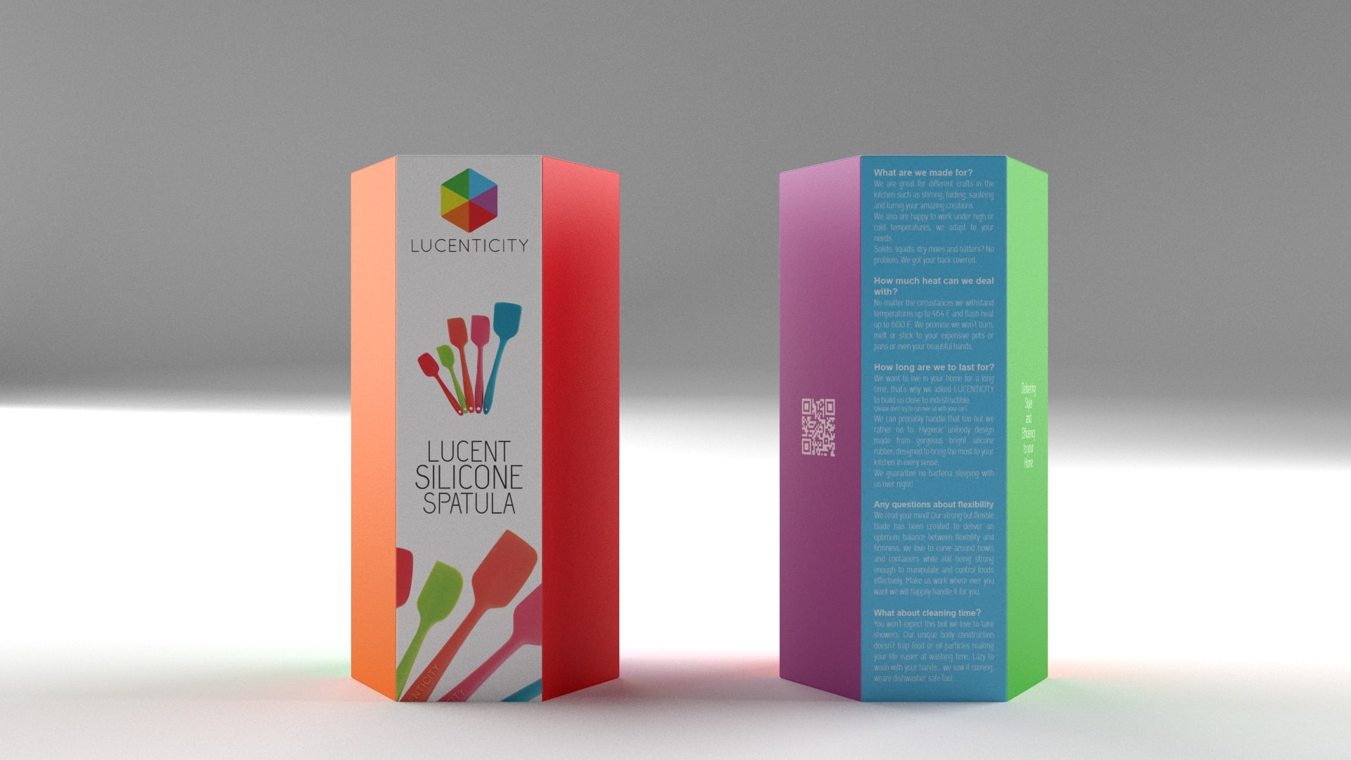 Spatula product box packaging