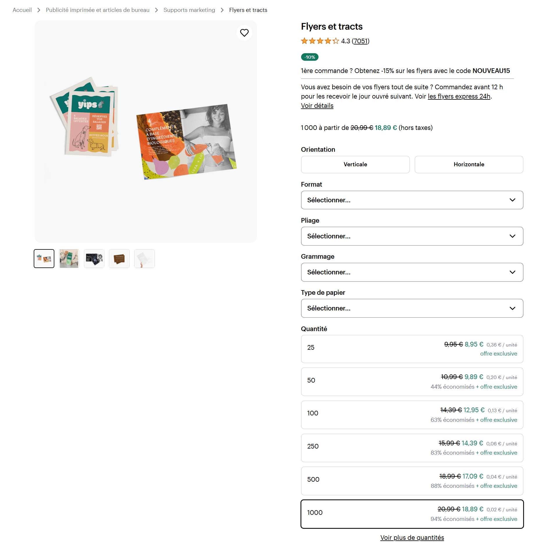 Comment cr&eacute;er un flyer sur VistaPrint.