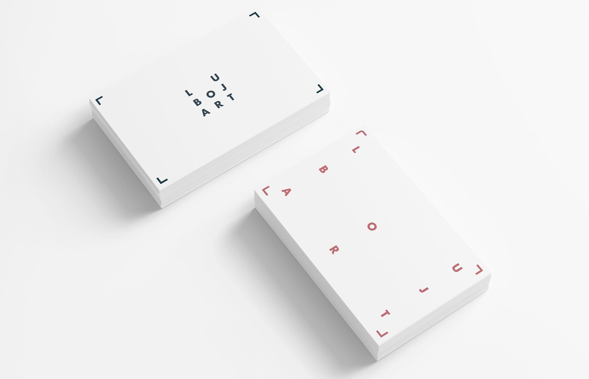 Minimalist business card for photography