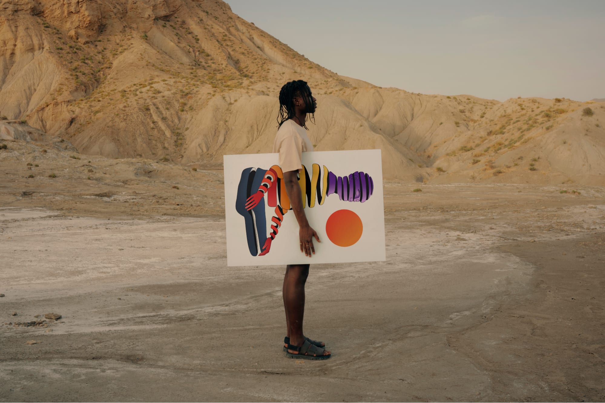 Custom artwork on a poster