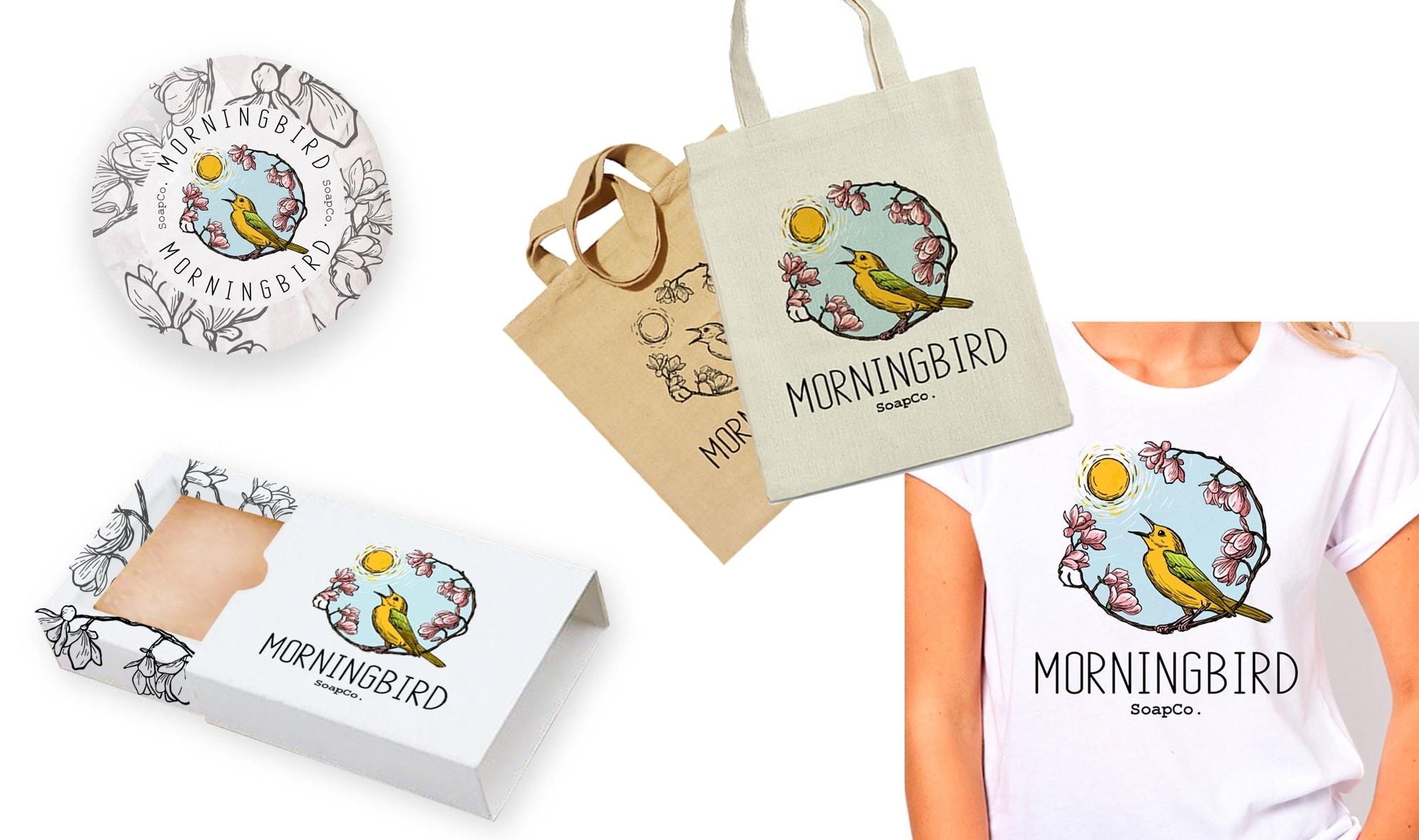 Illustrated brand identity pack