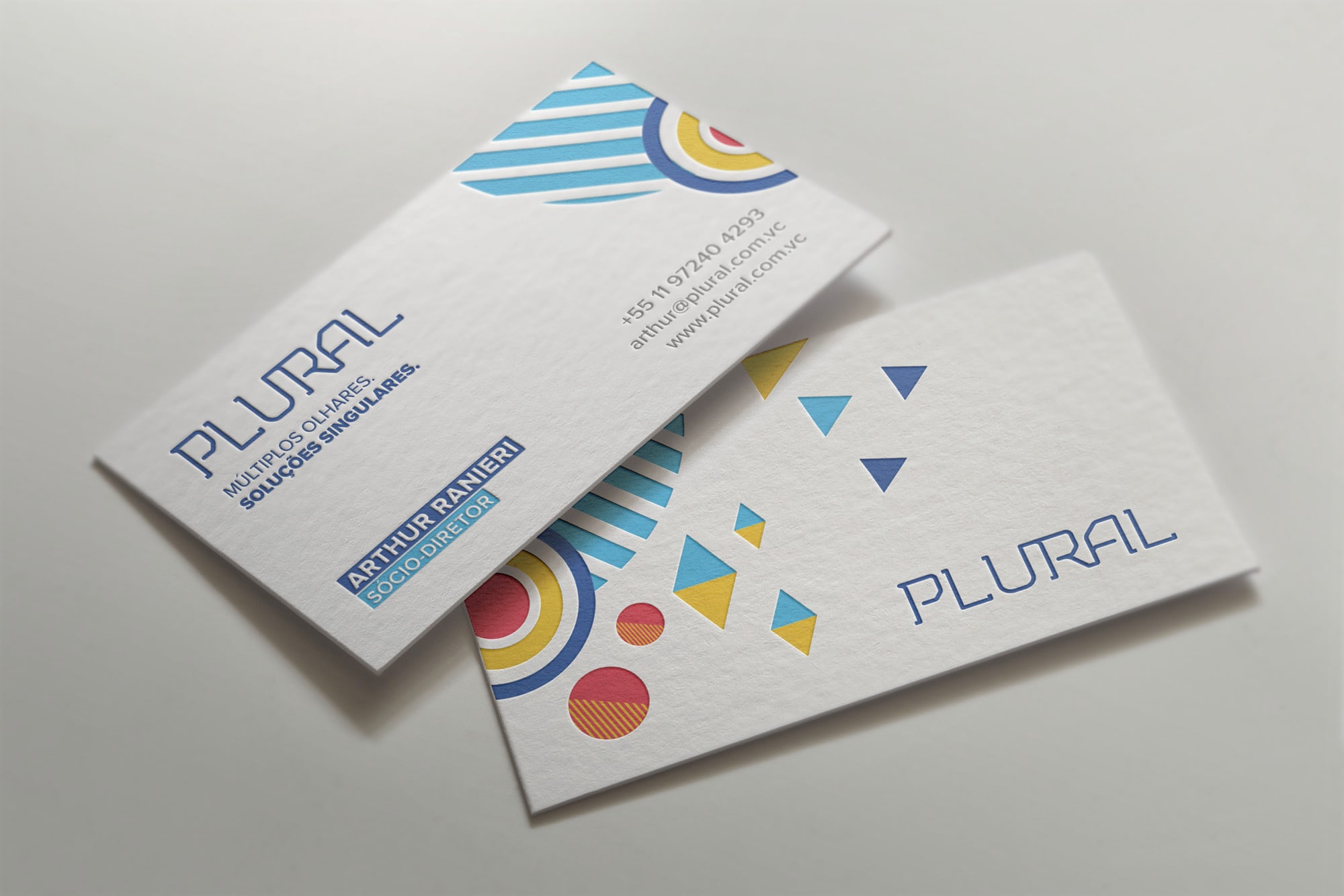 High-contrast business card design