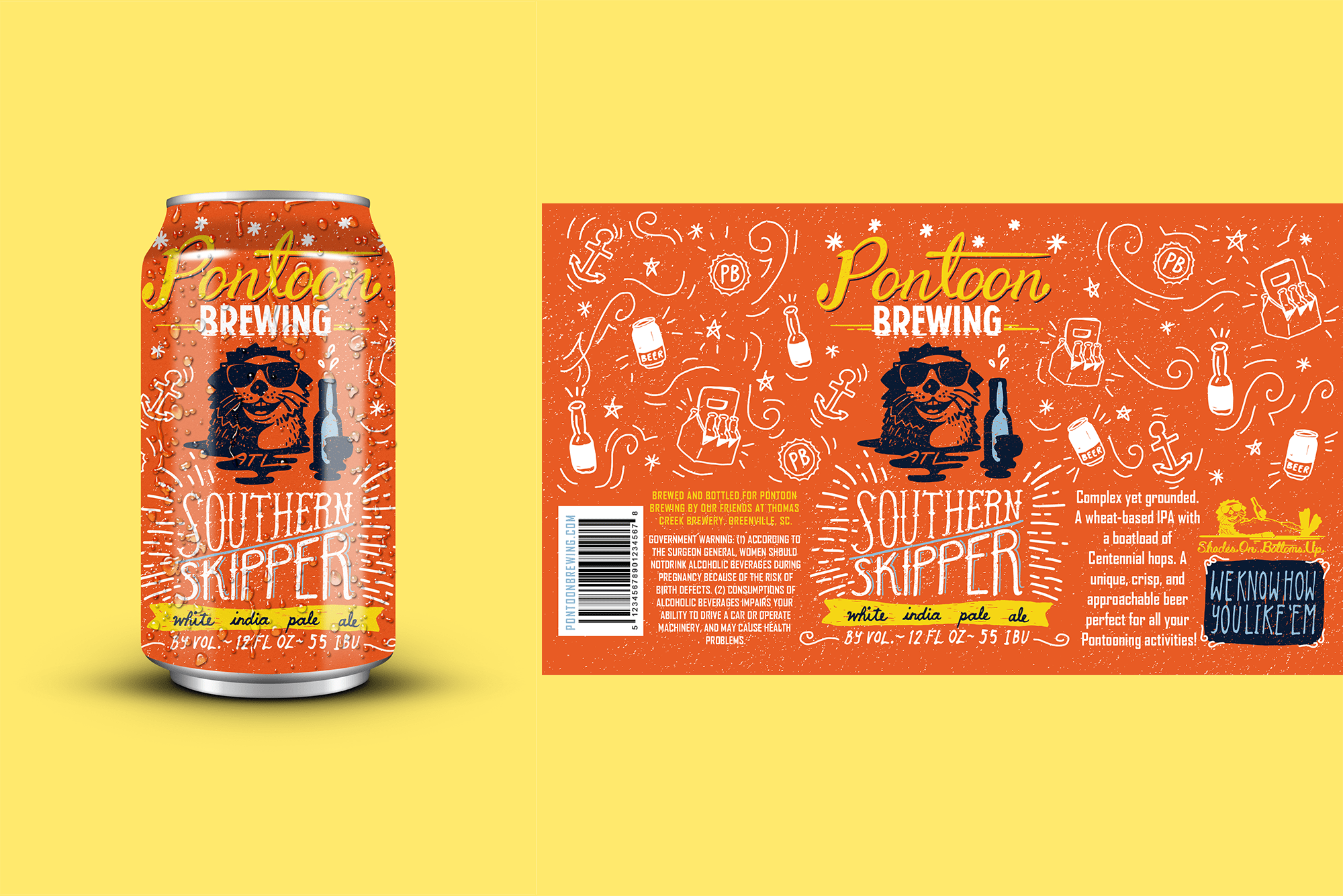 Energetic drink label design in orange and yellow