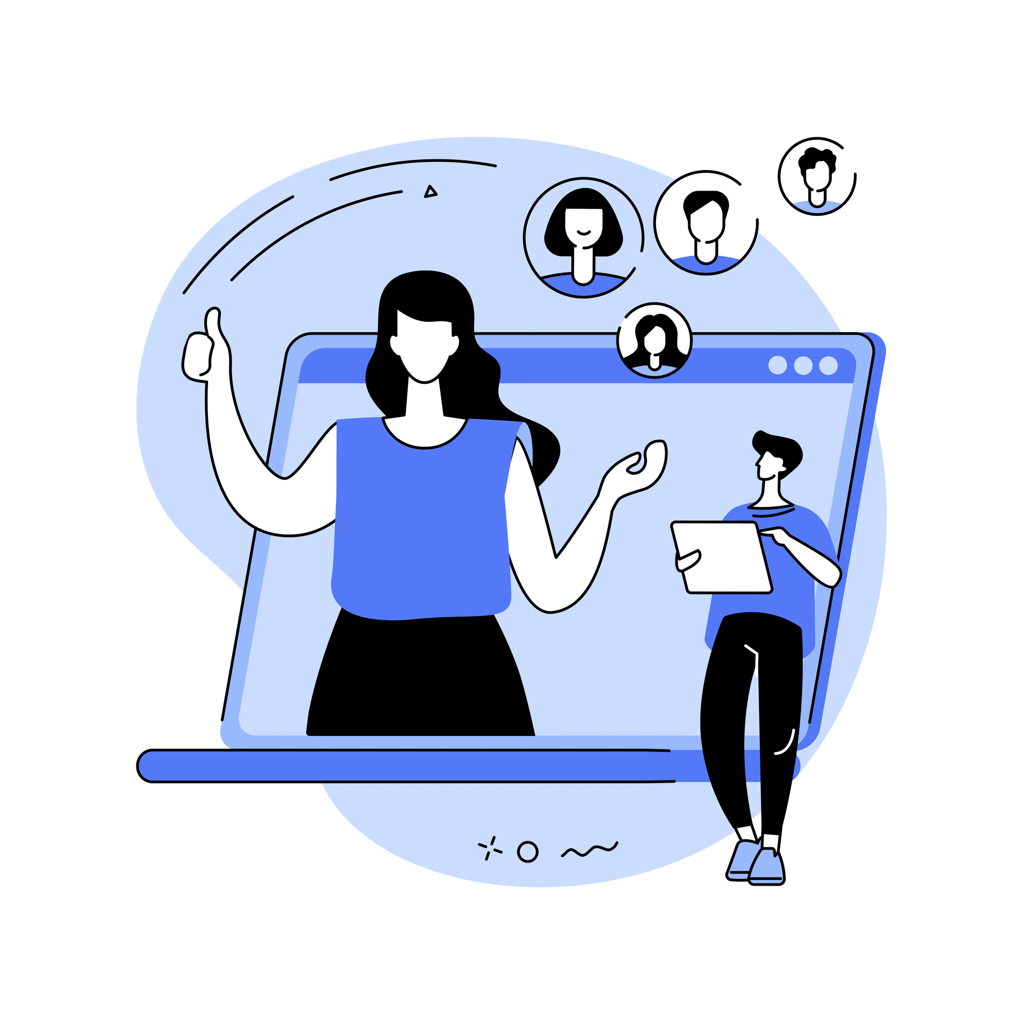 Abstract illustration of a customer persona