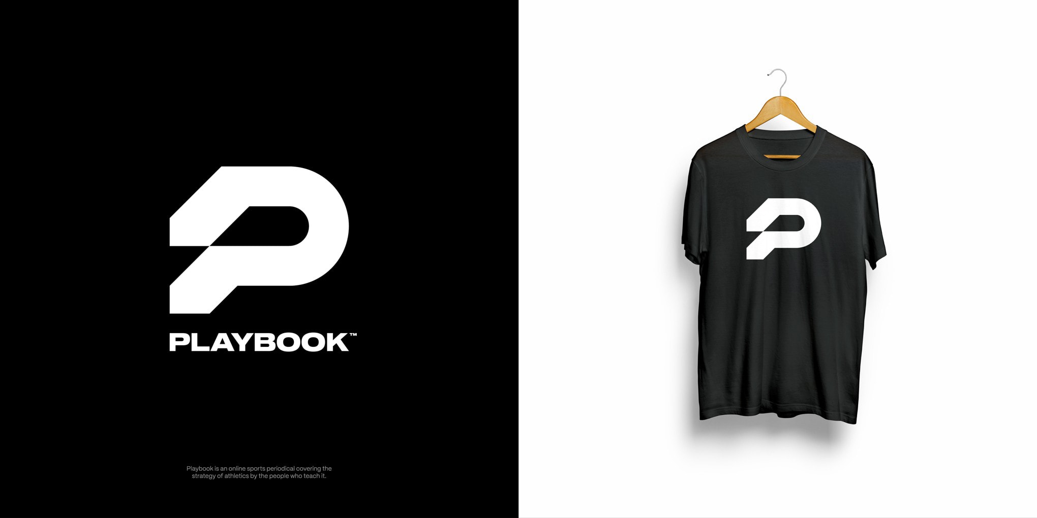 An image of a logo and T-shirt design for Playbook.