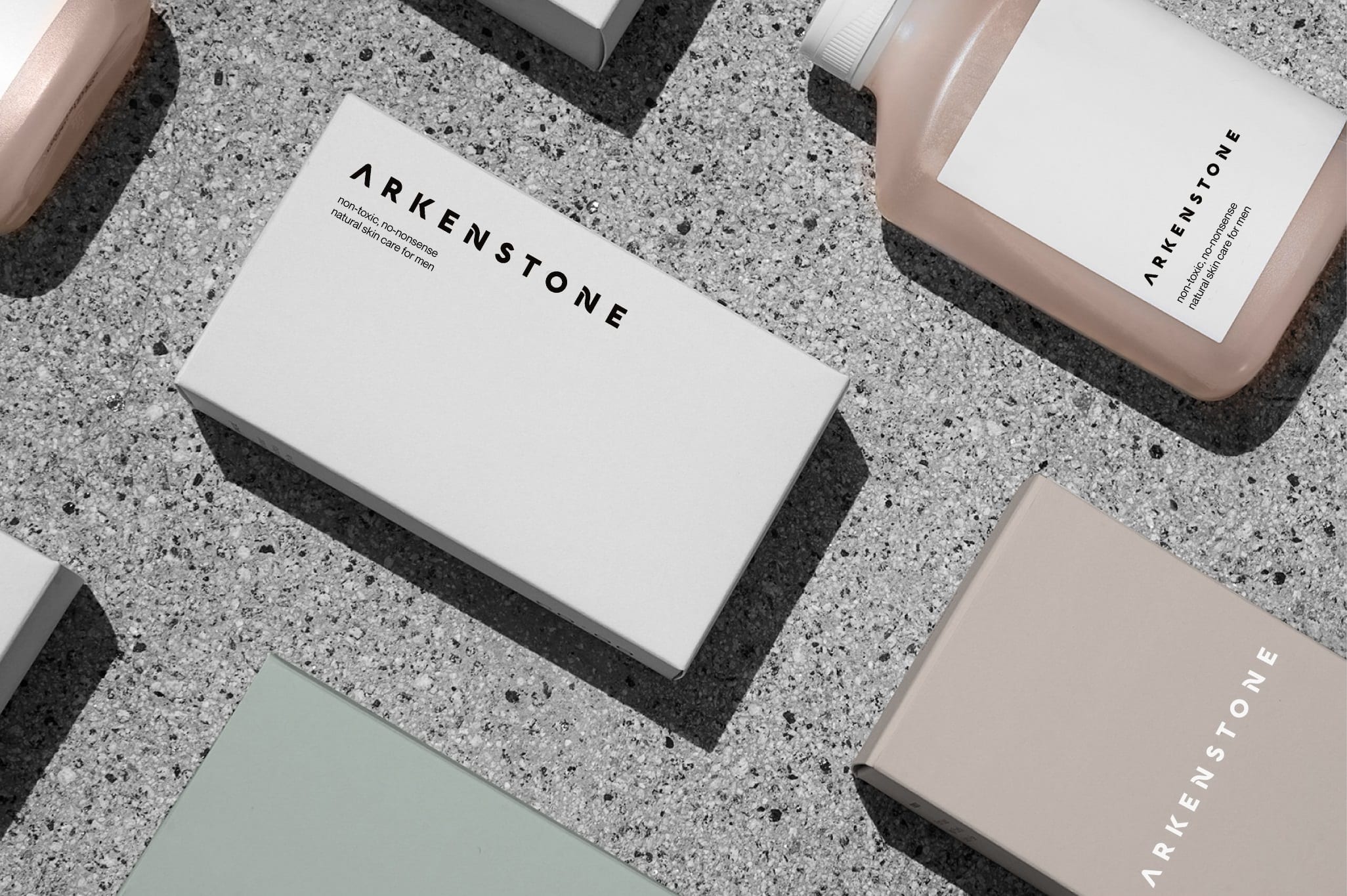 Men’s skincare packaging design.