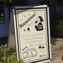 2 square cream business cards