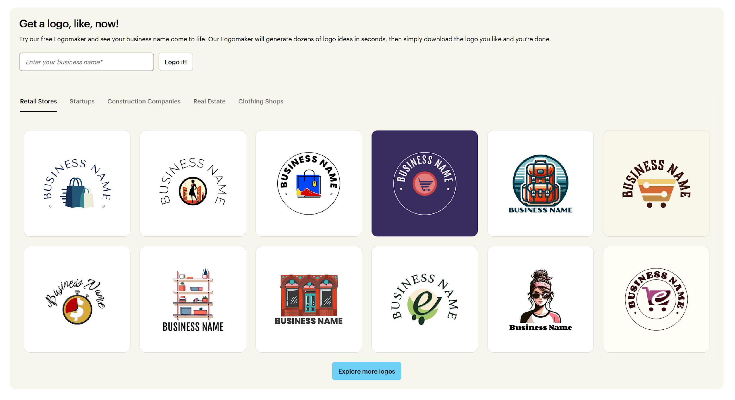 Logo design ideas across different industries