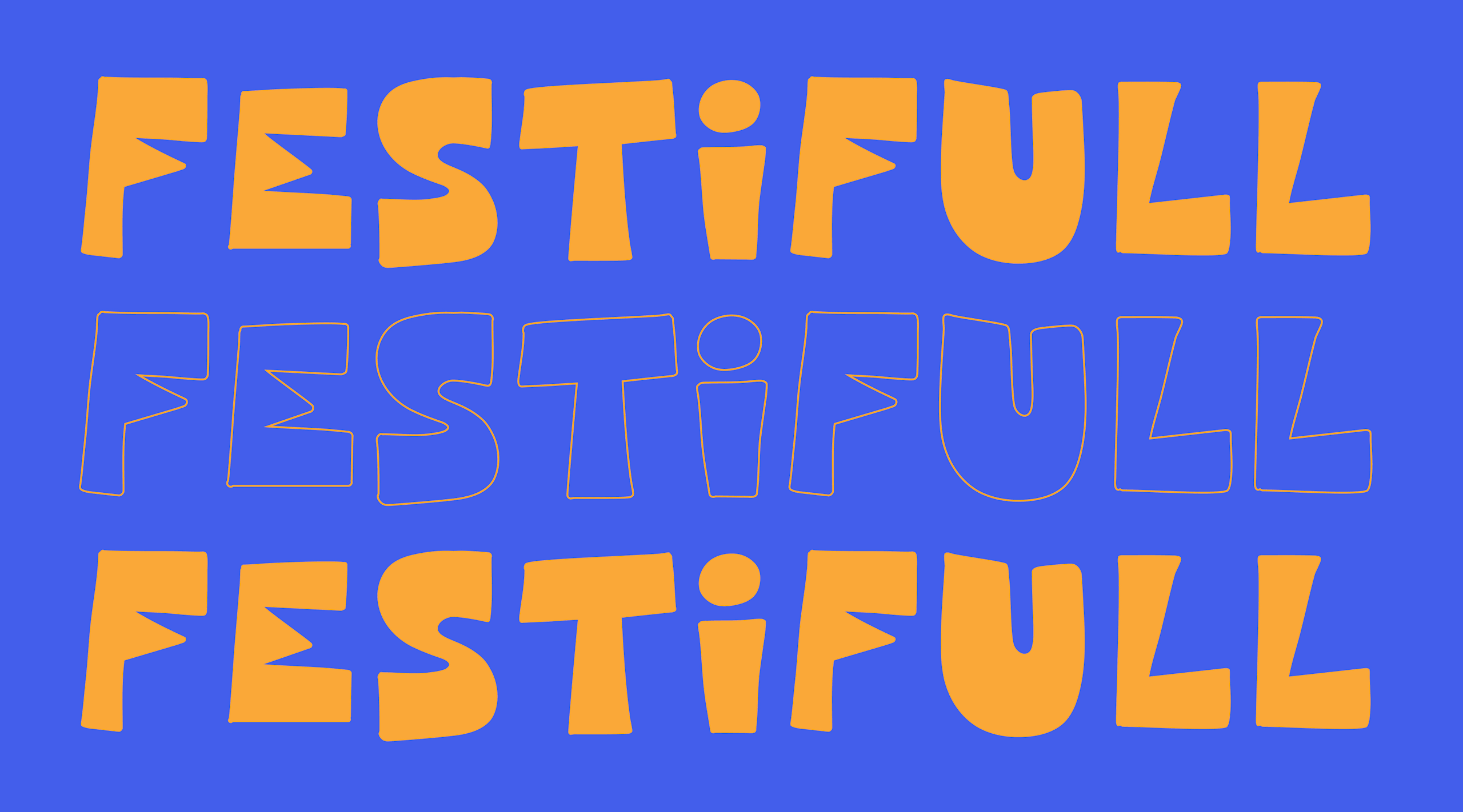 Festifull playful poster fonts.