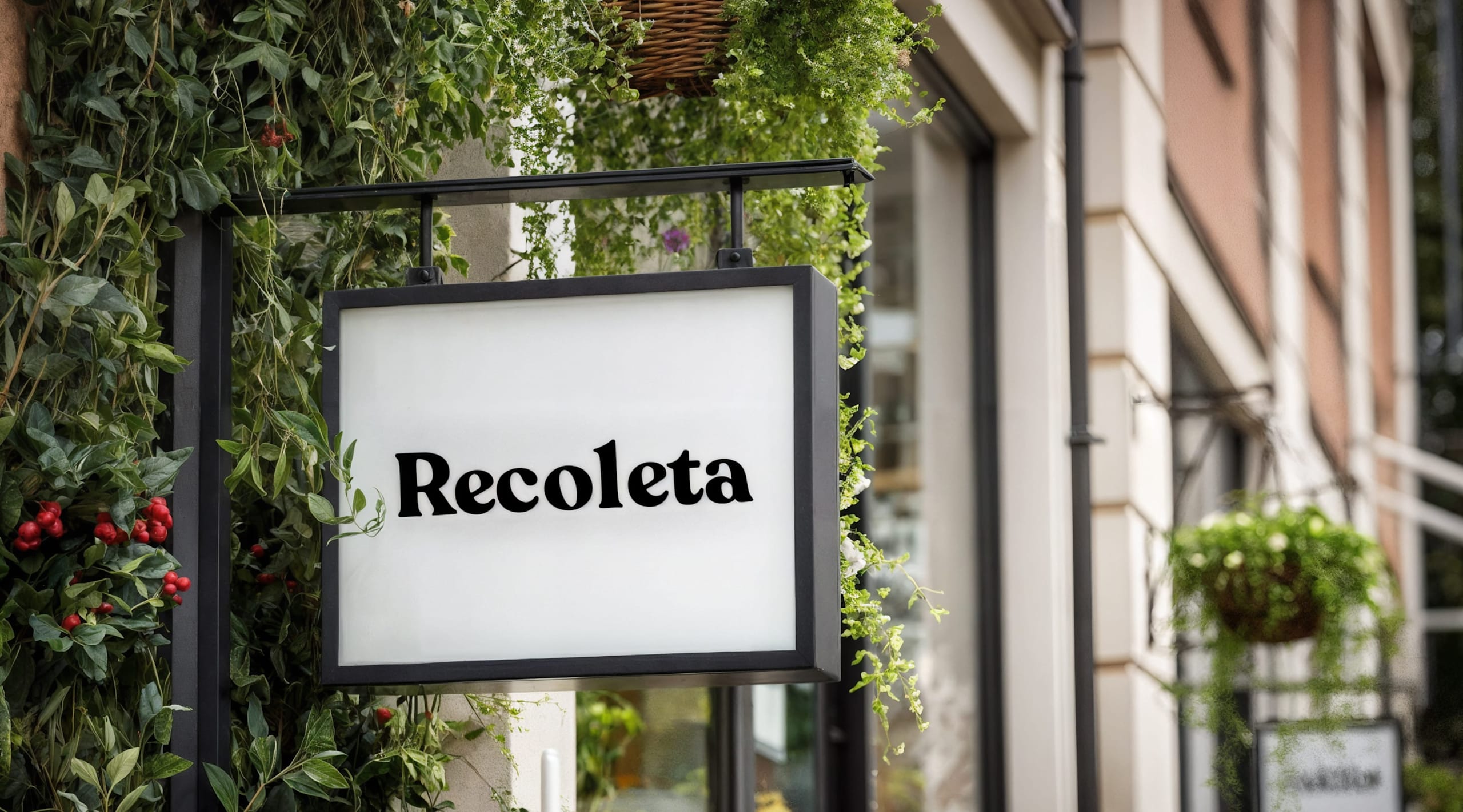 Recoleta font for signs is decorative