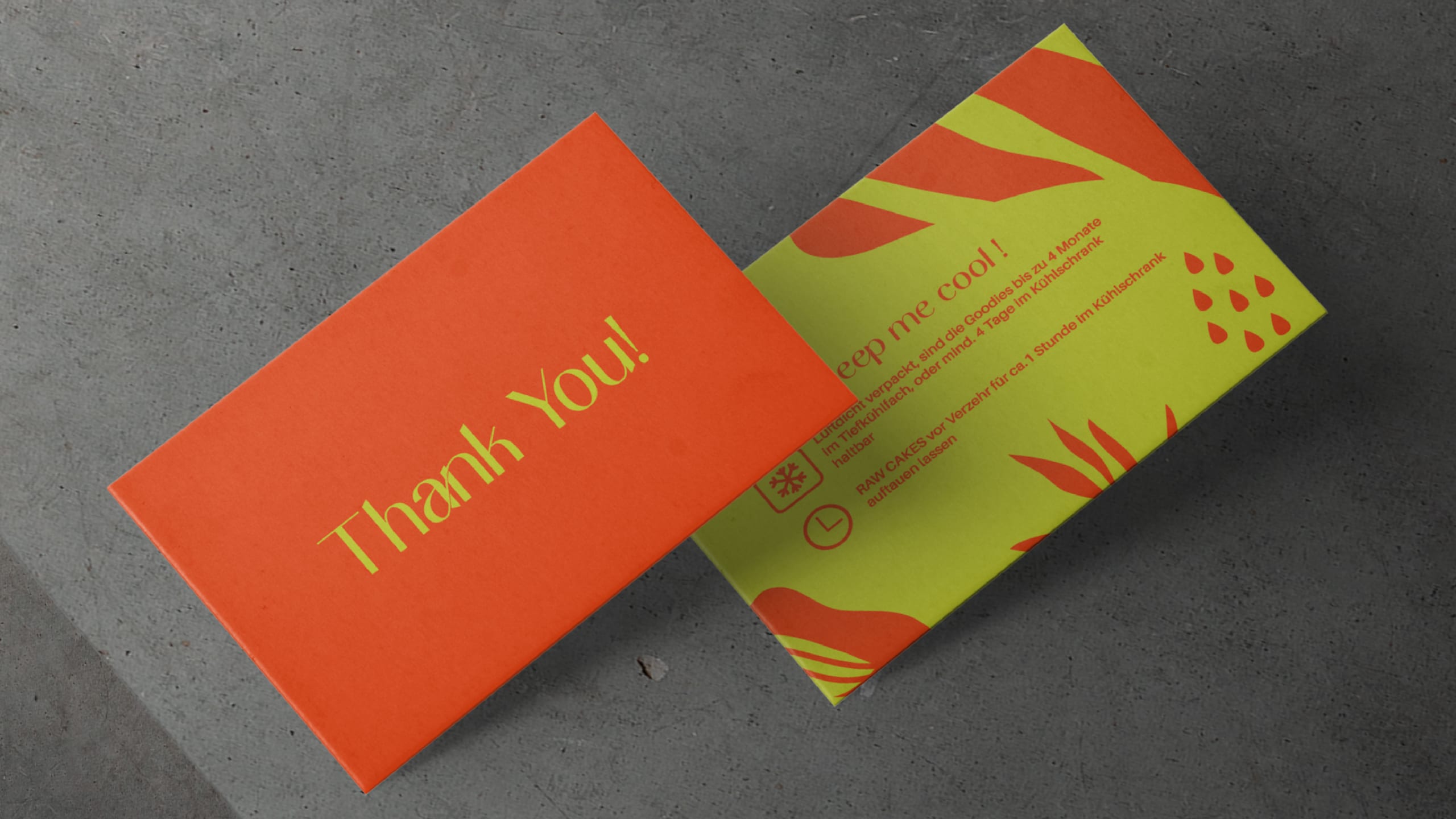 Custom thank you card design