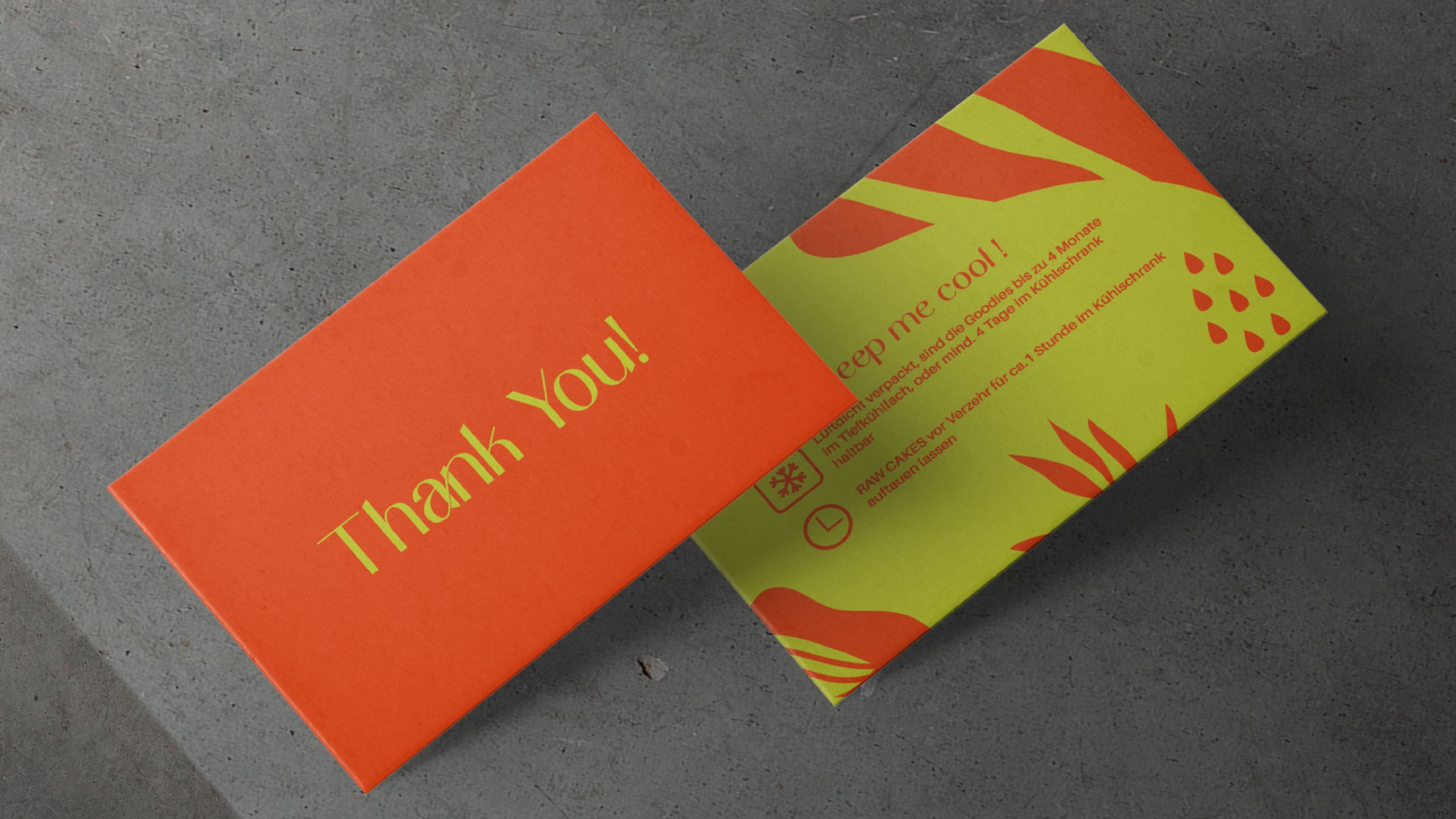 Custom thank you card design
