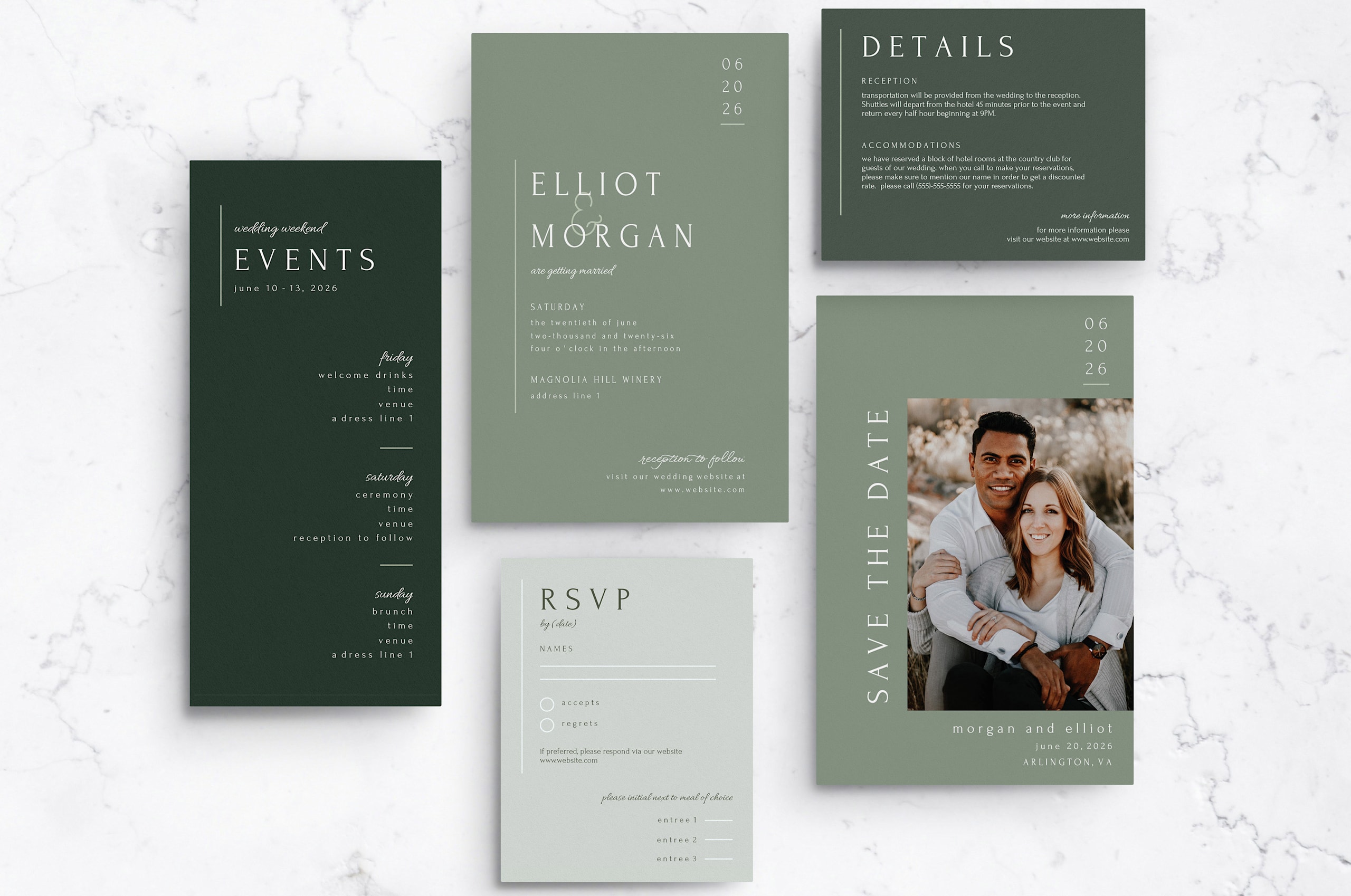 Traditional wedding RSVP wording