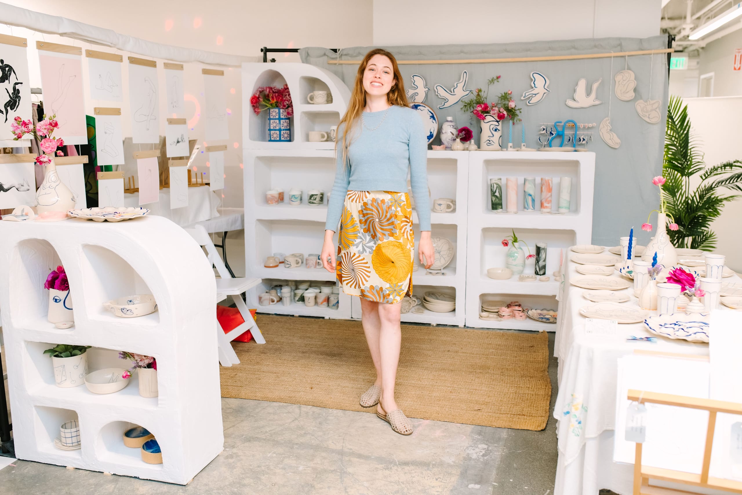 Small business owner at a local event