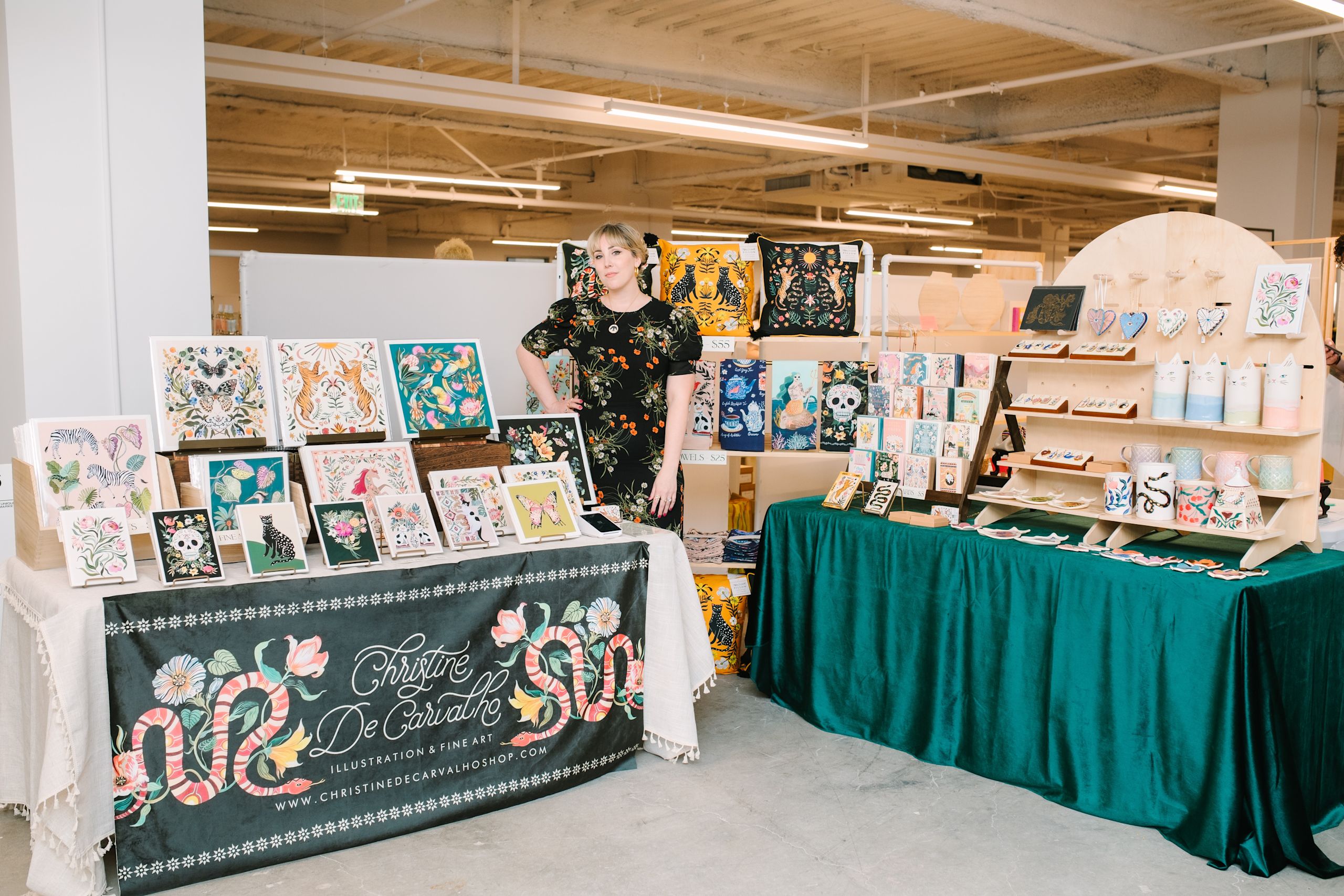 Christine De Carvalho Art at an event