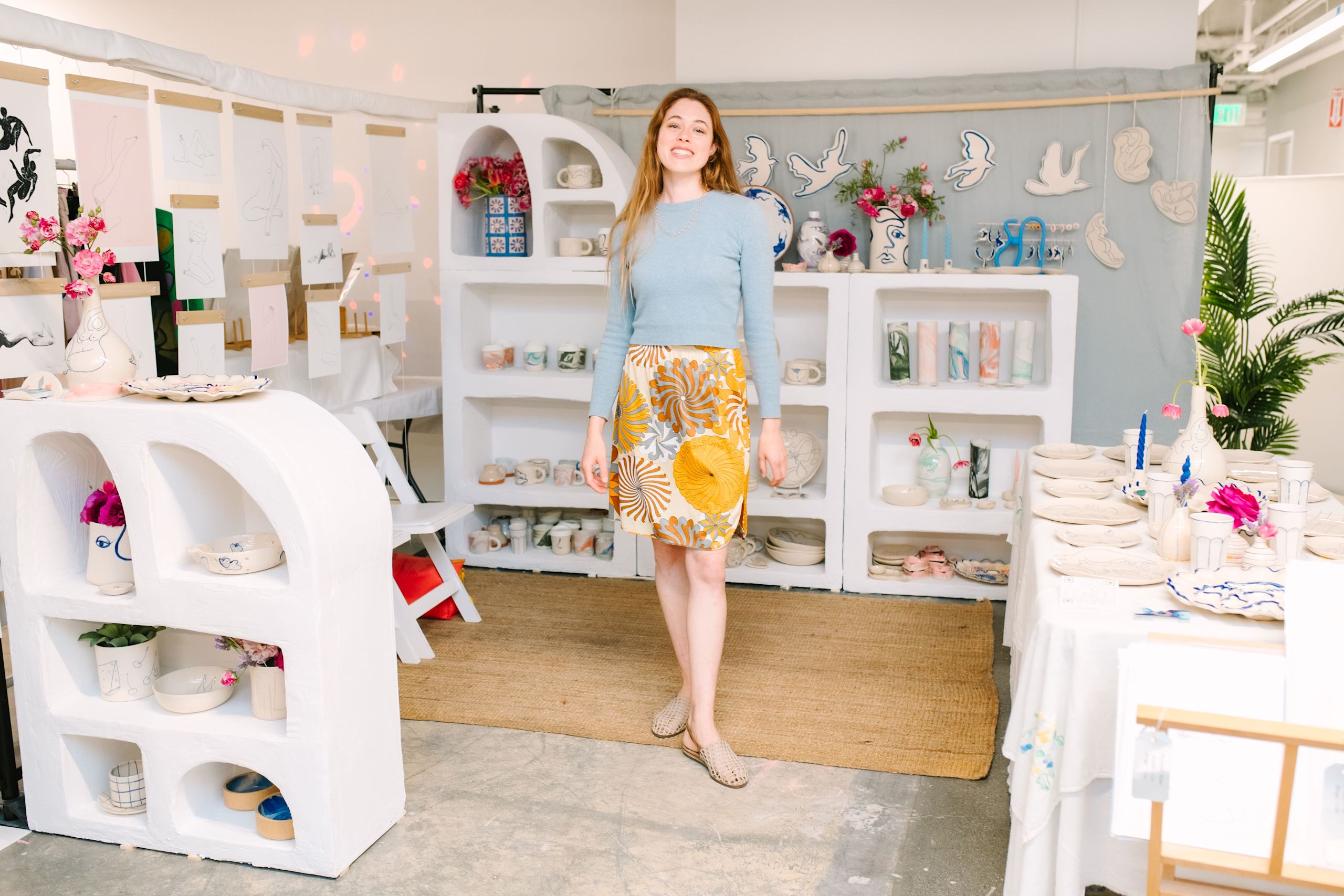 Small business owner at a local event