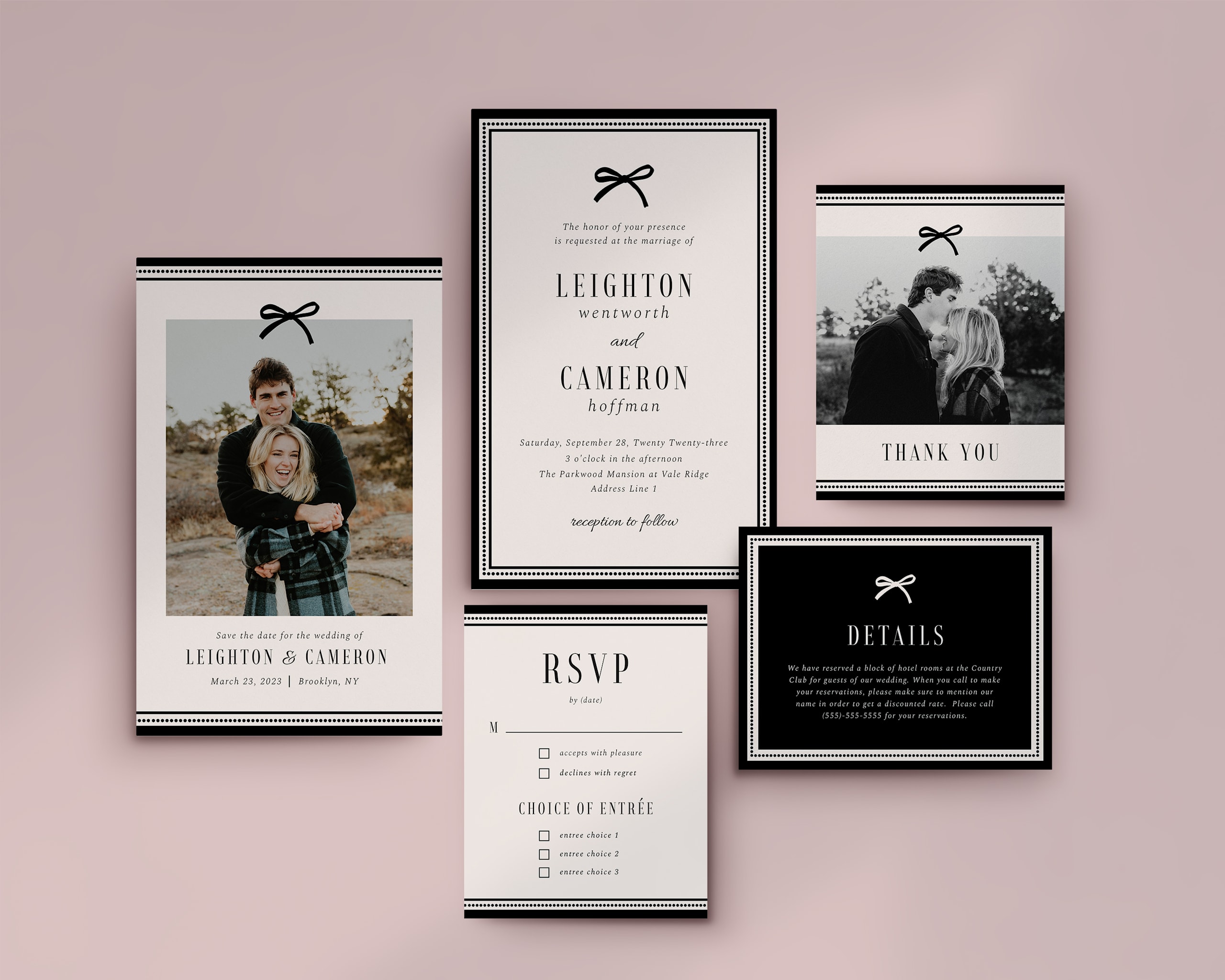 Photo focussed wedding invitation idea