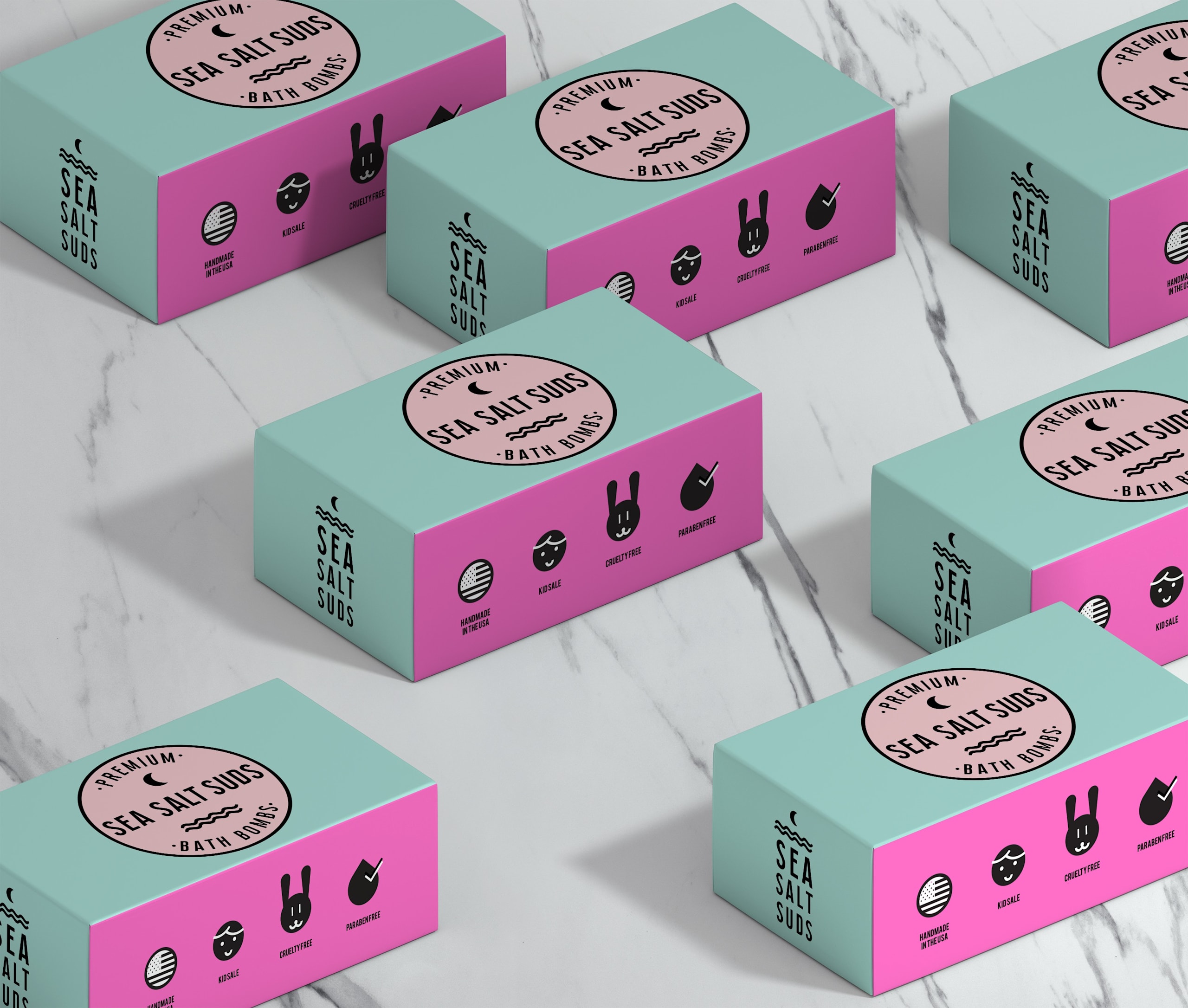 bright and bold box design