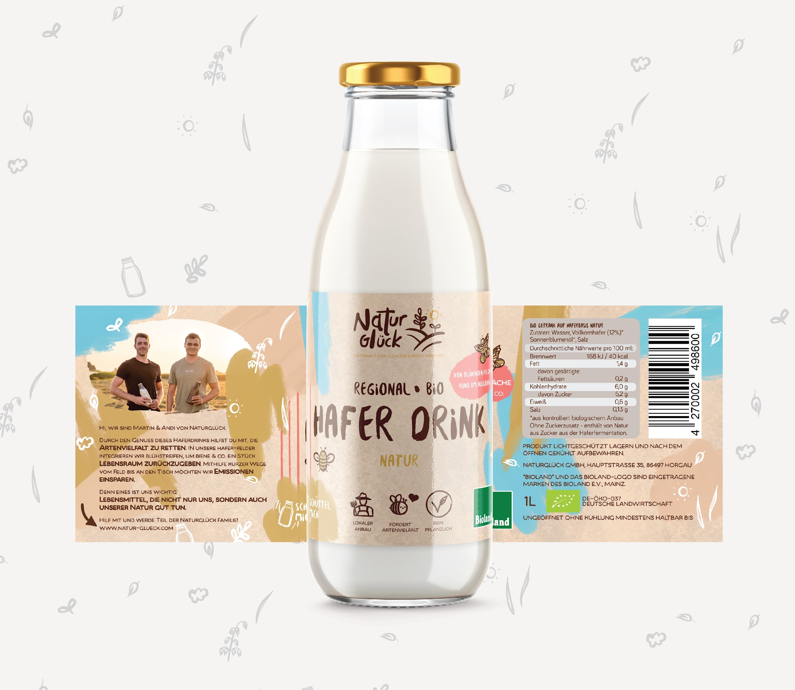 Hafer drink label design the psychology of branding