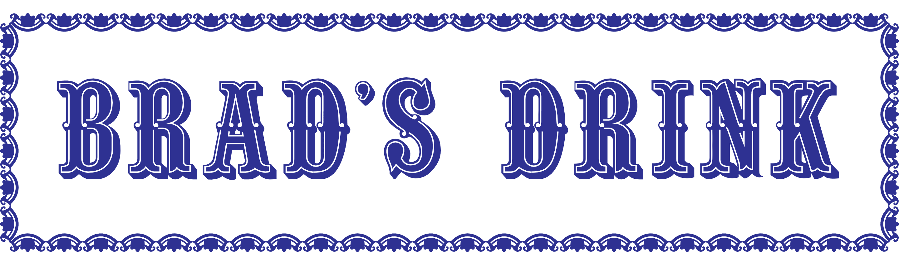 beginning of the history of the pepsi logo with Brad’s Drink logo