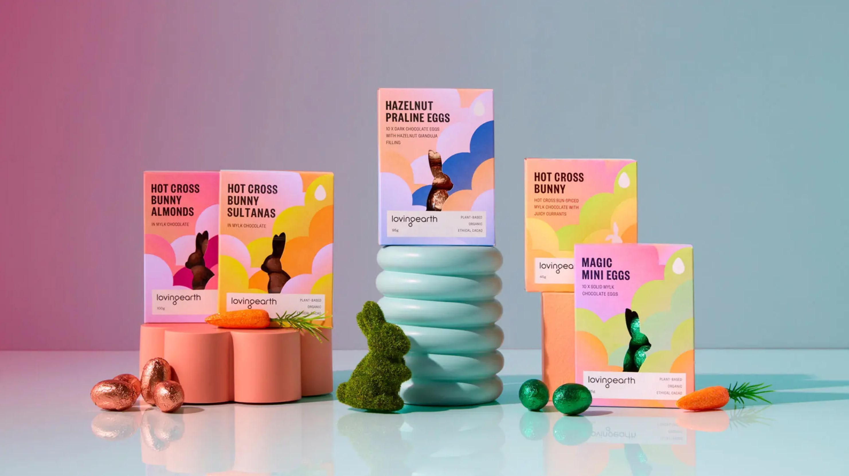 Ein Beispiel f&uuml;r den &bdquo;Ges&auml;ttigte Pastellt&ouml;ne&ldquo; Verpackungsdesign-Trend 2024