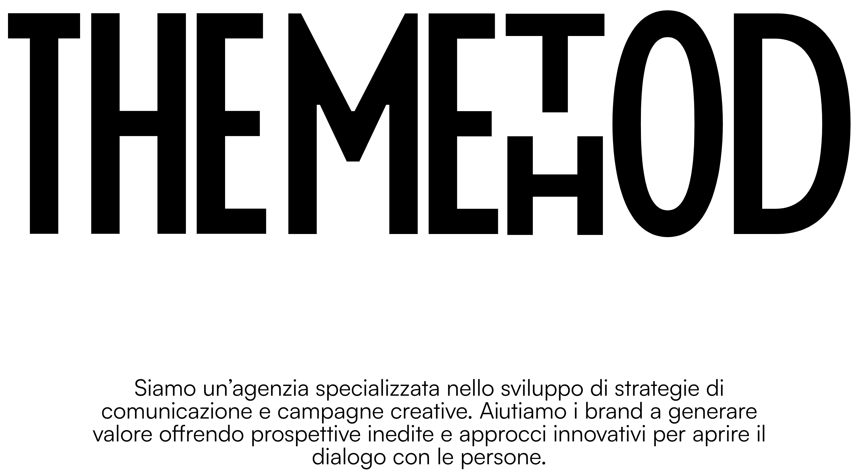 Website-Design mit asymmetrischen Weißräumen für ein Kreativstudio