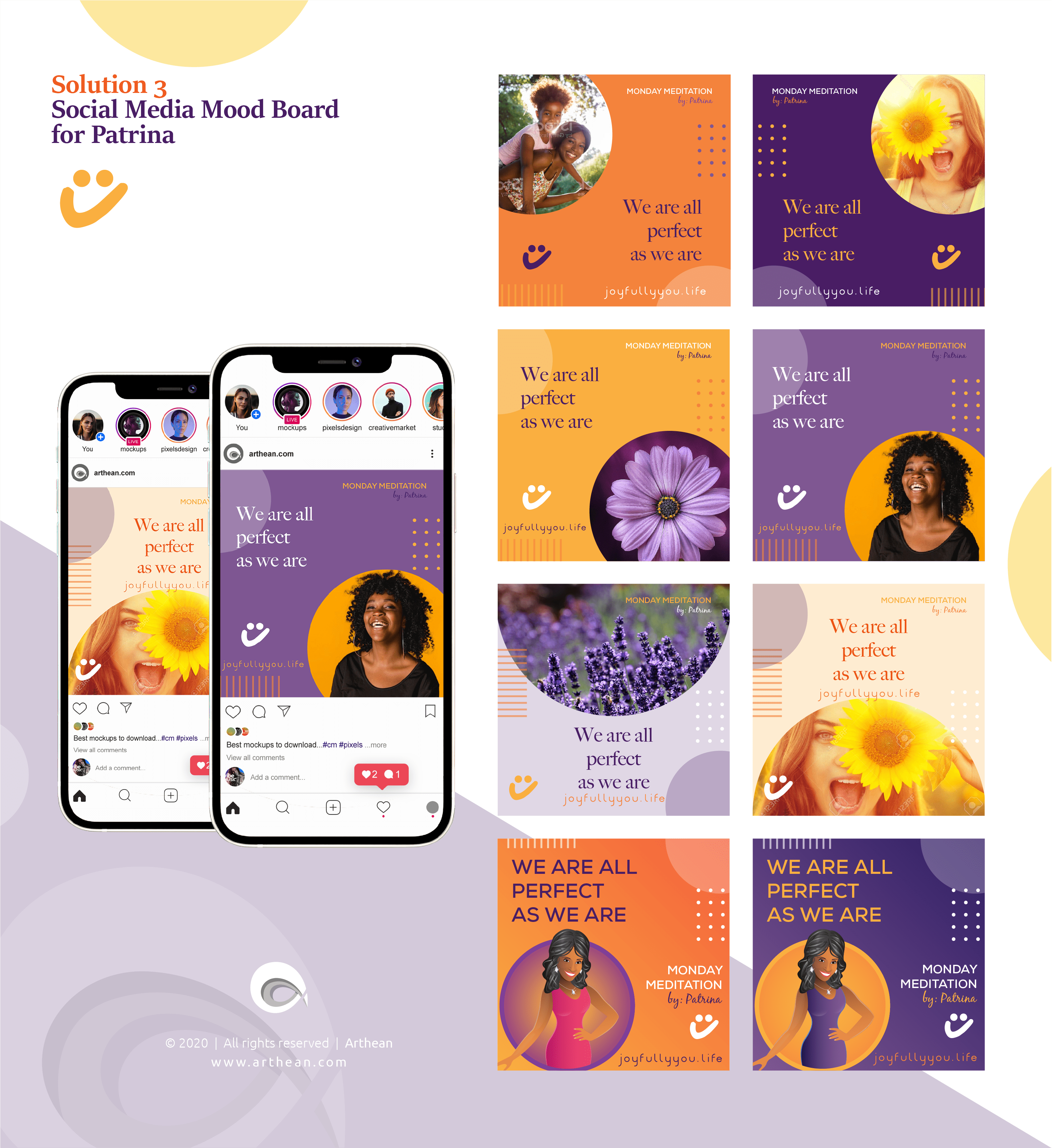 Social media design for a brand