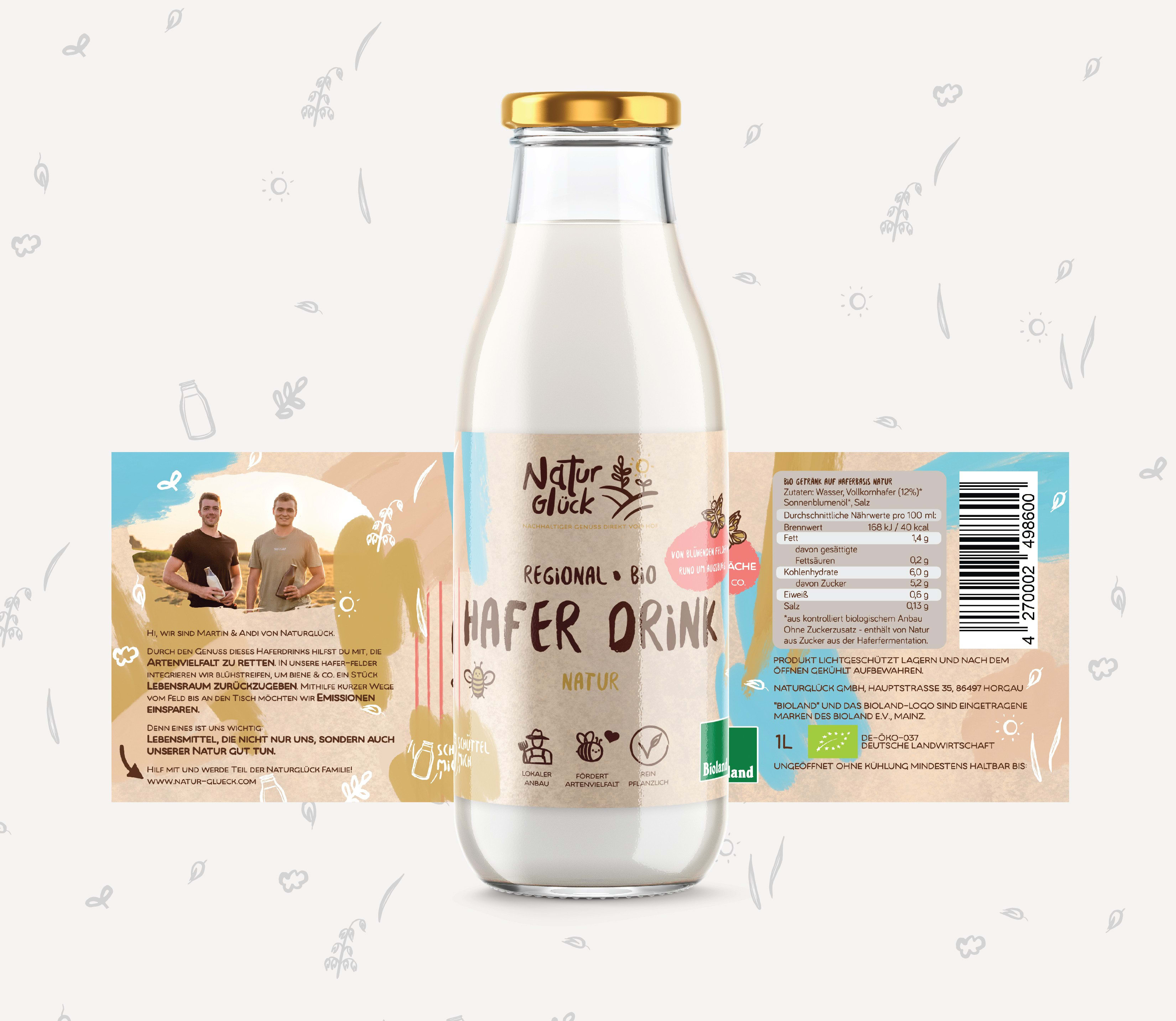 Hafer drink label design the psychology of branding