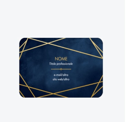 biglietti da visita con angoli arrotondati