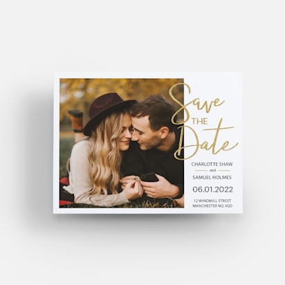 save the date card