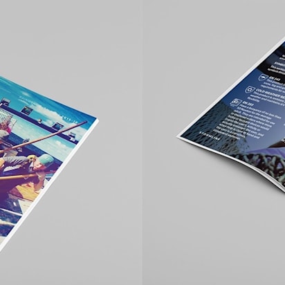 Highh volume outdoor magazines perfect for offset printing