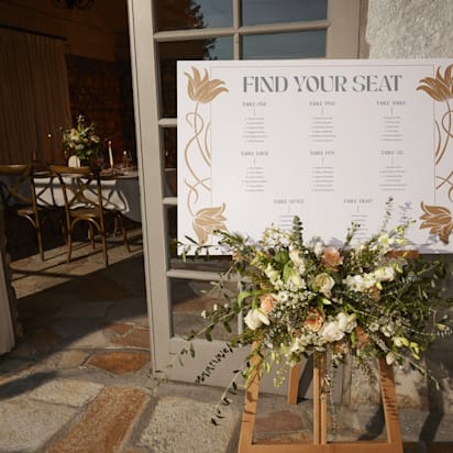 wedding reception seating chart