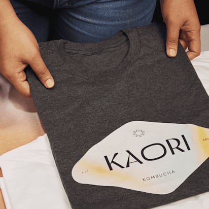 Branded T-shirt with a logo