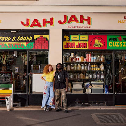 small business financing example featuring local business storefront and entrepreneurs building a growing company