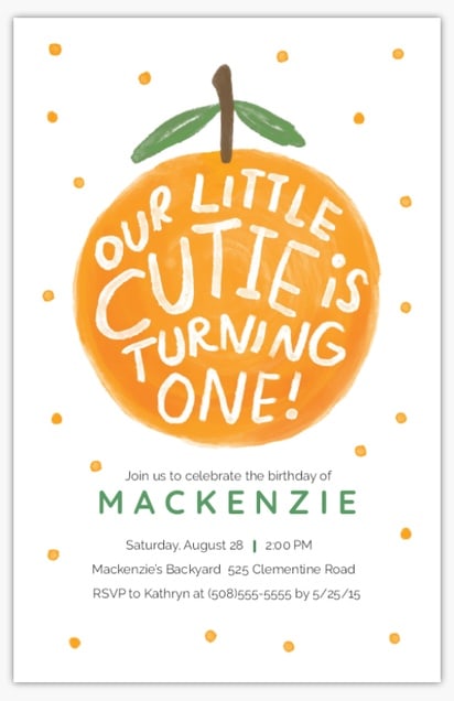 first birthday invitation design