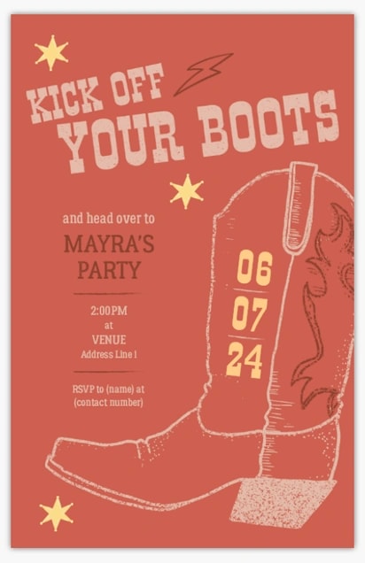 Themed birthday party invitation