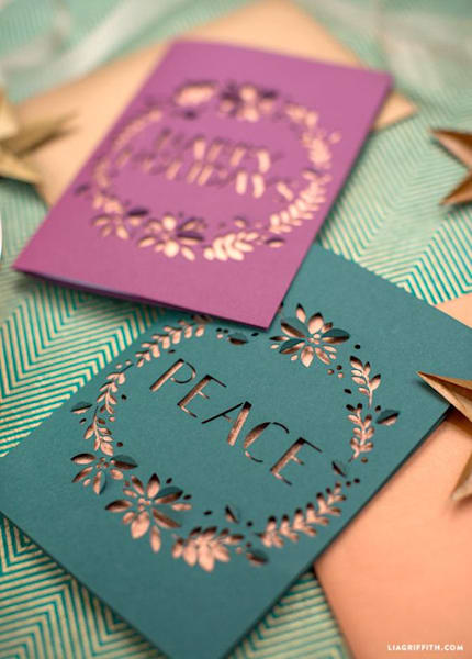 Cut Out Christmas Card