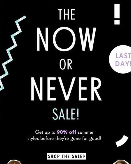 Nasty Gal Cyber Monday campaign