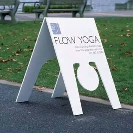 Unusual A-frame sign