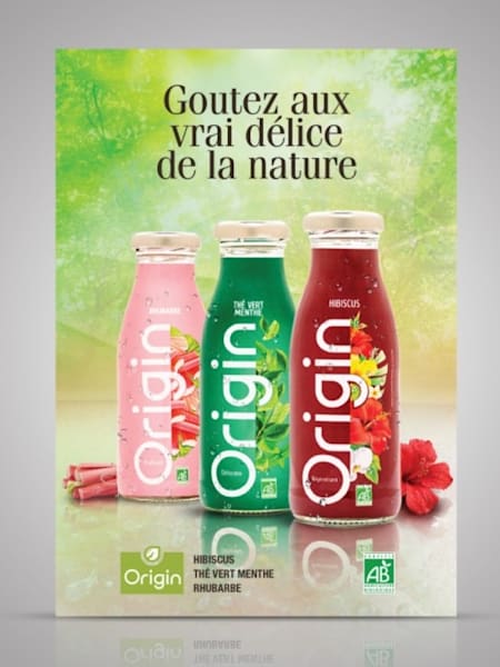 Origin poster design mockup