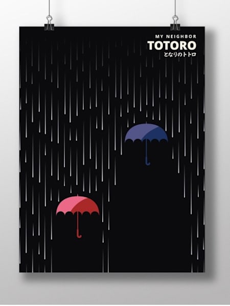 My Neighbor Totoro poster mockup