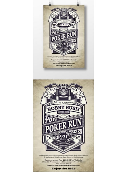 Robby Bush Memorial poster mockup