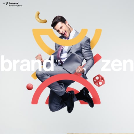 a brand&rsquo;s logo and advertising