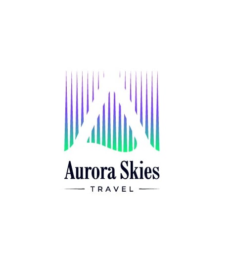 Northern lights-inspired atmospheric logos