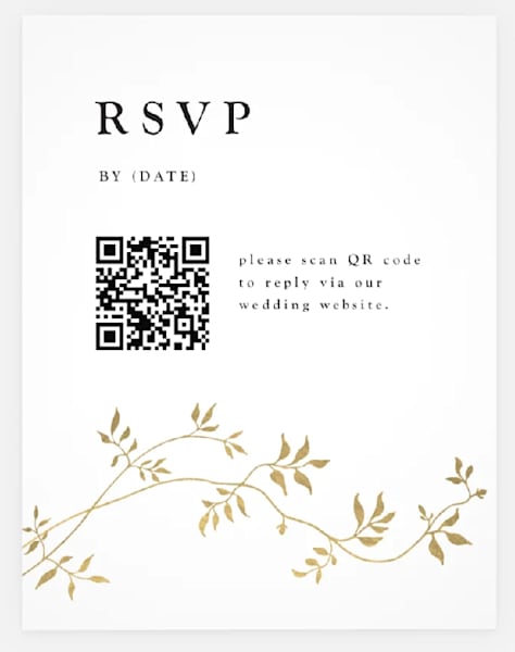 Floral-themed save the date