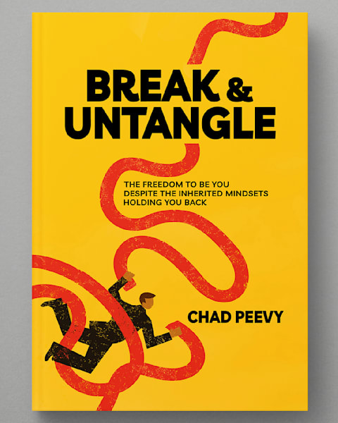 Buchcover-Design mit dem Grafikdesign-Trend "Dicke geschwungene Linien"