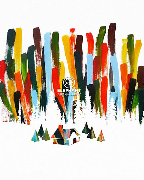 Design mit dicken, handgemalten Linien als Grafikdesign-Trend