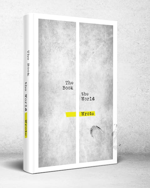 Buchcover-Design mit dem Grafikdesign-Trend "Etches and Imprints" mit Fingerabdrücken