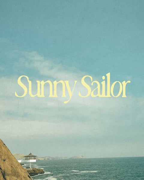 Sunscreen brand logo font trend with relaxed lettering and beachy feel