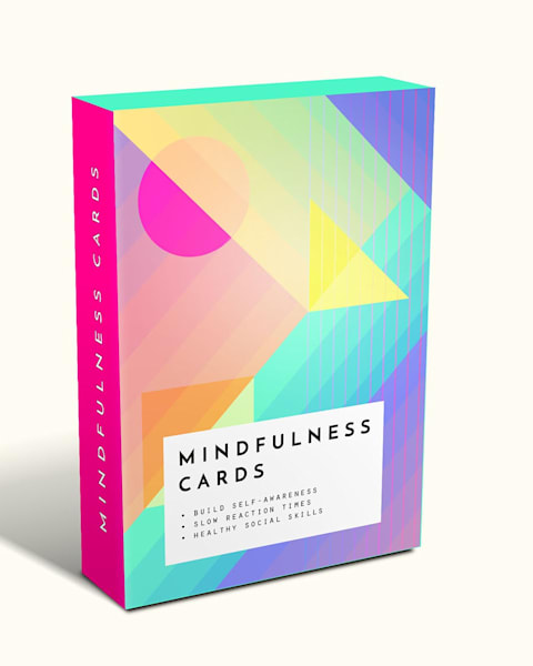 Brightly colored box of cards using Hyperpop Palettes color trend 2025